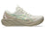 asics womens GT 2000 15 in a light brown and white colour with touches of yellow. The 3D GUIDANCE SYSTEM™ provides intelligent, adaptive support that activates exactly when you need it, keeping your stride smooth and balanced without feeling restrictive