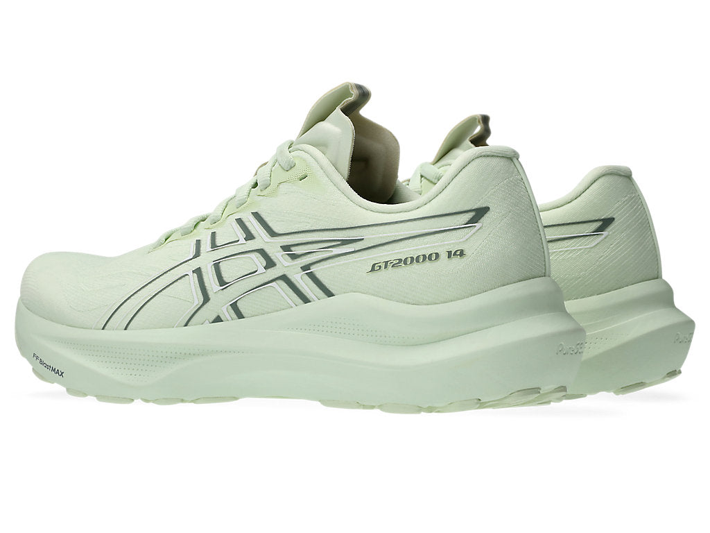 Pair of womens asics gt-2000 green blue road suppportive running shoe