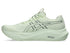 Inner side view of womens asics gt-2000 green blue road suppportive running shoe
