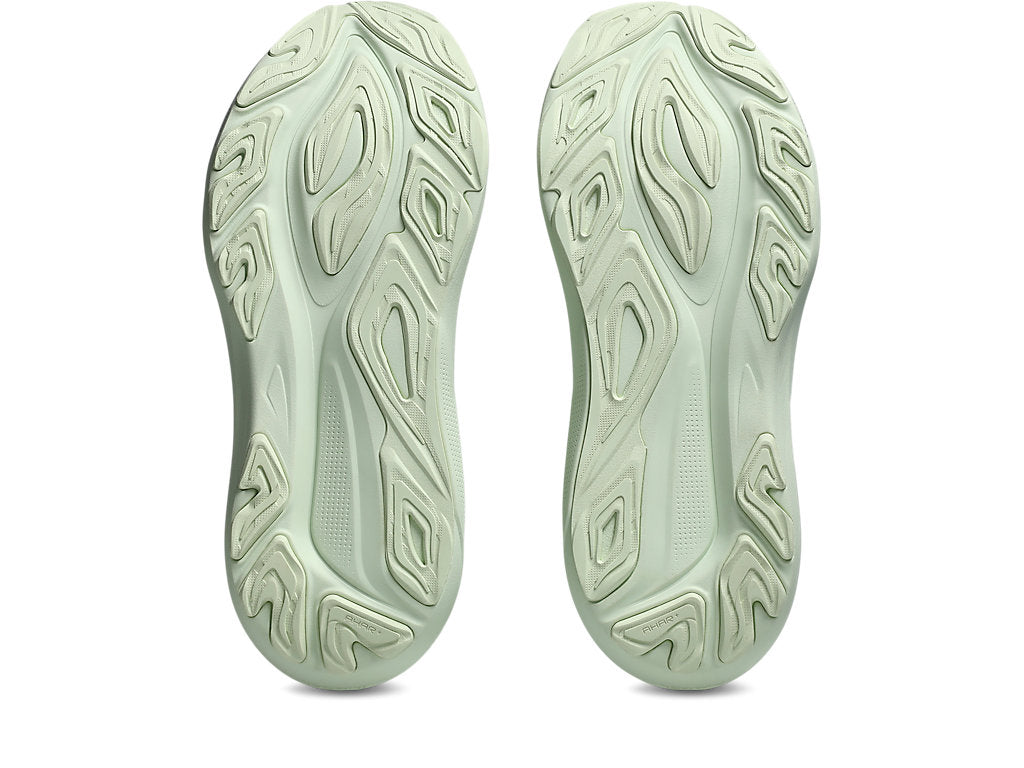 Sole of womens asics gt-2000 green blue road suppportive running shoe