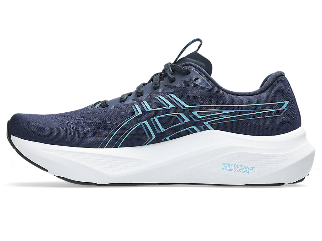 asics gt 2000 v14 support shoe for men who overpronate when running, blue colour, 3d guidance system