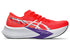 asics magic speed 4 for men flash red and white colour carbon plate racing running shoe