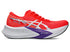 asics magic speed 4 for women flash red and white colour carbon plated running shoe