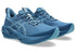 Pair of blue asics novablast running shoe