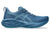 Blue asics novablast running shoe