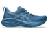Blue asics novablast running shoe