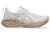 outside profile asics novablast 5 for women white and brown colour