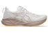 outside profile asics novablast 5 for women white and brown colour