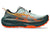 asics trabuco max 4 for men cold moss and orange colour cushioned trail running shoe