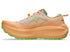 asics trabuco max 4 cream and khaki colour cushioned trail running shoes for men inside profile