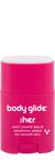pink stick of body glide wiht lid off
