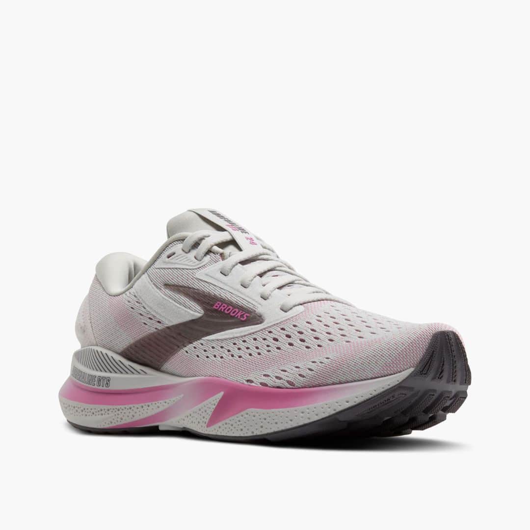 Brooks Adrenaline GTS 24 Running Shoe for Women Colour Oyster Excalibur Pink