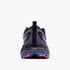 Back view of womens brooks cascadia 18 gore-tex grey blue black pink running trail shoe