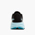 Brooks cascadia 19 GTX, waterproof trail running and walking shoe, black shoe upper with light blue sole, heel of shoe