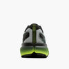 brooks cascadia 20 mens, road to trail gravel running and walking shoe, light grey and black with lime green details, heel of shoe