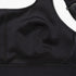 Brooks black sports bra convertible 2.0 style showing padded front