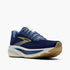 front view of mens brooks ghost 17 blue white neutral running shoe