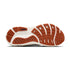 brooks ghost 18, road running and walking shoe for men, soft cushioning and balanced support, navy with white and brick red details, profile of sole of shoe
