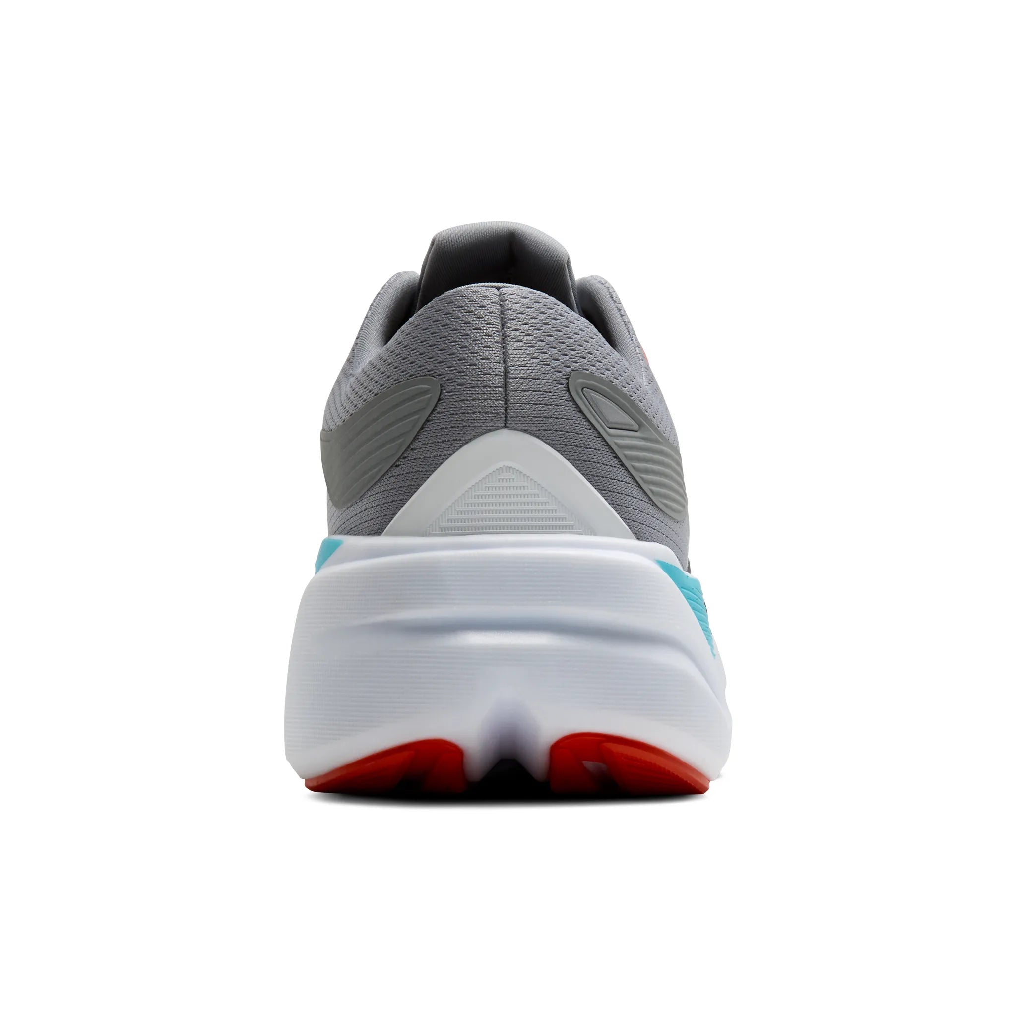 Gray brooks ghost max 3 running shoe with blue and black back heel