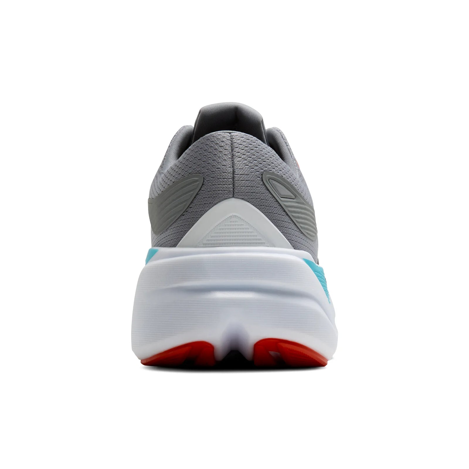 Gray brooks ghost max 3 running shoe with blue and black back heel