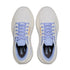Pair of white ghost max 3 brooks running shoes with light blue laces
