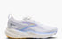 brooks glycerin gts 22 for women white with purple accents cushioned running shoe