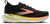 brooks glycerin 23 women, maximum cushioned road running and walking shoe, black with yellow and peach details, side profile of shoe