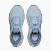  top down view of brooks glycerin gts 23 running shoe for women in a light blue colour