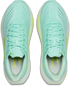 brooks glycerin max 2 womens, maximum cushioned long distance and recovery road running shoe, teal with white and green details, top of shoes