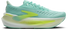 brooks glycerin max 2 womens, maximum cushioned long distance and recovery road running shoe, teal with white and green details, side profile of shoe