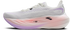 brooks glycerin max 3 womens, maximum cushioned long distance running shoe, white with purple and pink details, inside profile of shoe