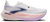 brooks glycerin max 3 womens, maximum cushioned long distance running shoe, white with purple and pink details, side profile of shoe