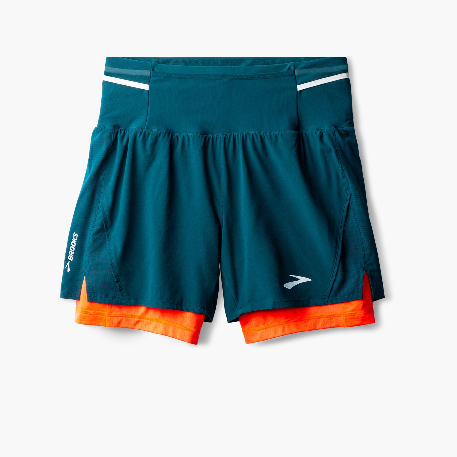 Brooks High Point 2in1 trail shorts for men blue colour