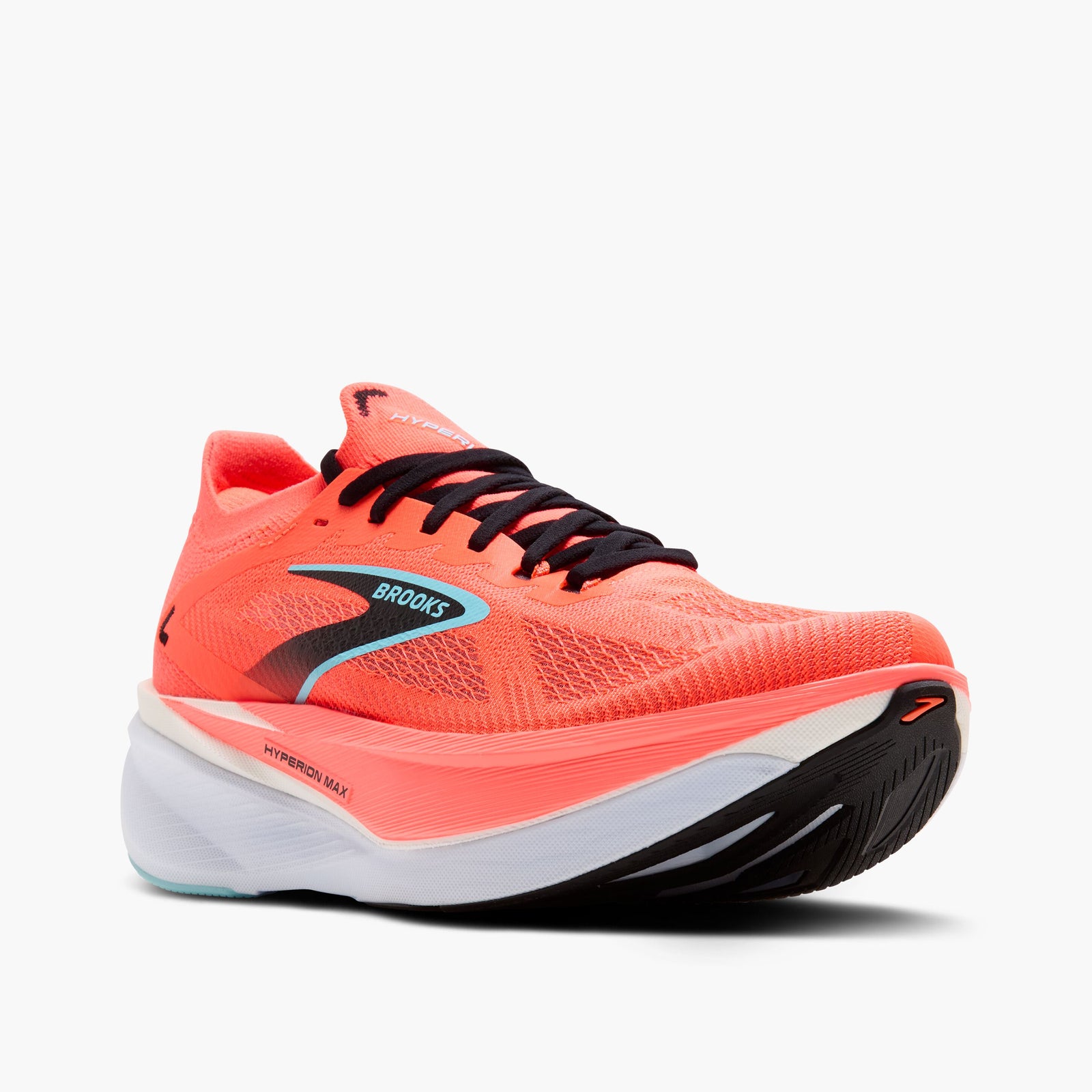 brooks hyperion max 3 cushioned race shoe for men, orange colour