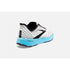 brooks hyperion tempo, speed shoe, side view, white with black, blue sole