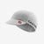 castelli a/c 3 cycling cap, cycling cap with visor for warm weather, white cycling hat with red castelli logo on white background 