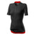 castelli women's cycling jersey, anima 3 light black red