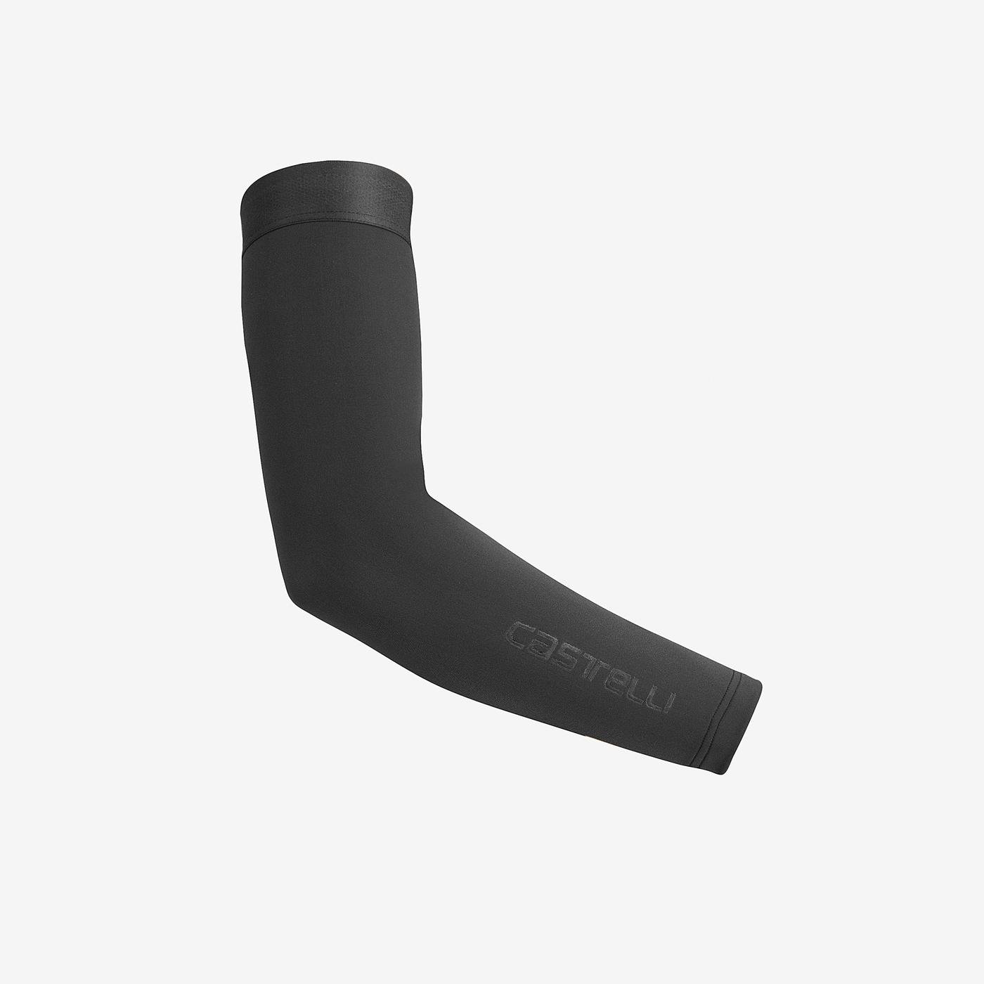 Black castelli armsleeve for layering and warmth on the bike