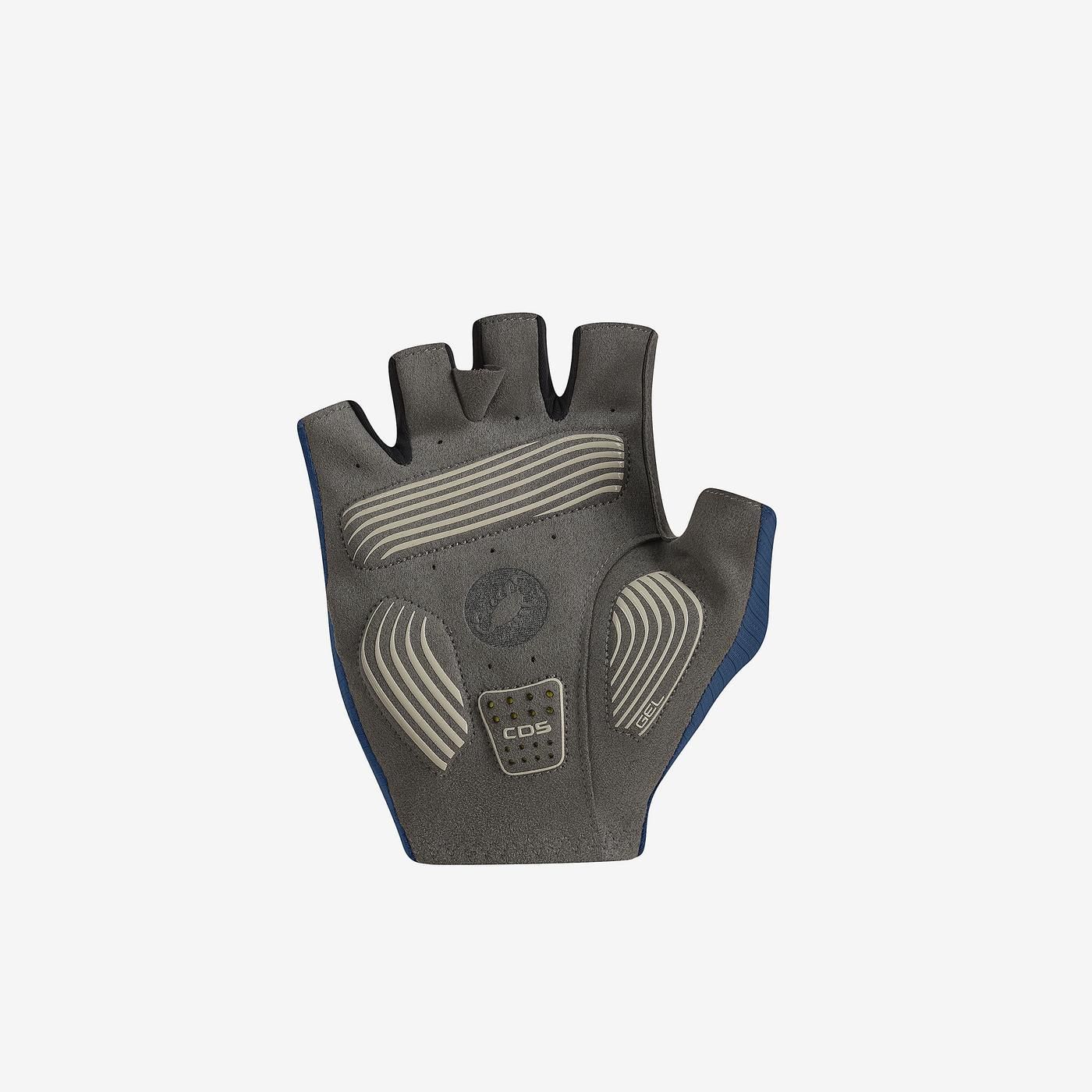 picture of castelli espresso unisex cycling glove in the belgian blue colour on a white background