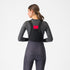 woman wearing castelli medio base layer with castelli bibtights