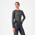 woman wearing castelli medio base layer with castelli bibtights