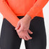 Man wearing Castelli Emergency 3 waterproof cycling jacket showing sleeves and cuffs
