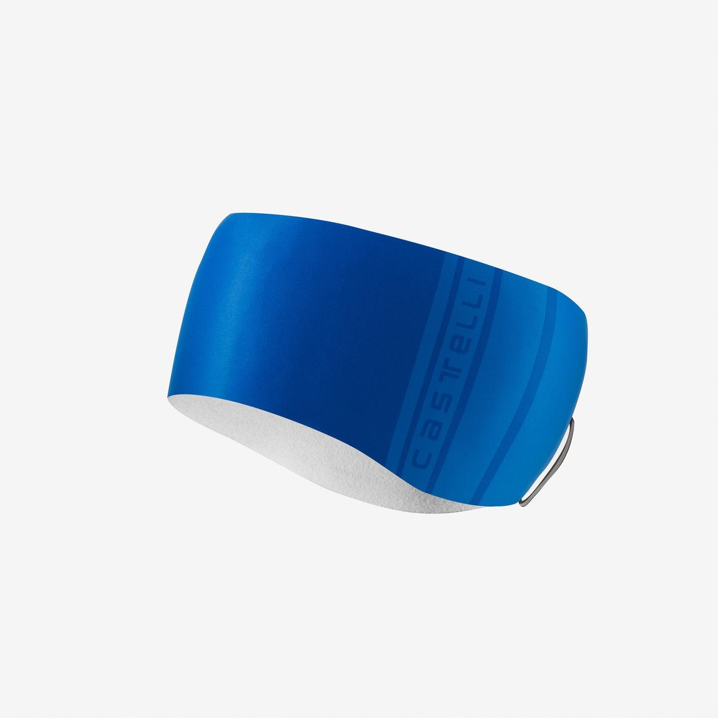 castelli pro thermal headband for cycling blue