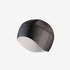 castelli pro thermal 2 skully, warm cycling cap for under helmet, black colour, cycling under hat side profile with light black stripe and logo and white inner fleece