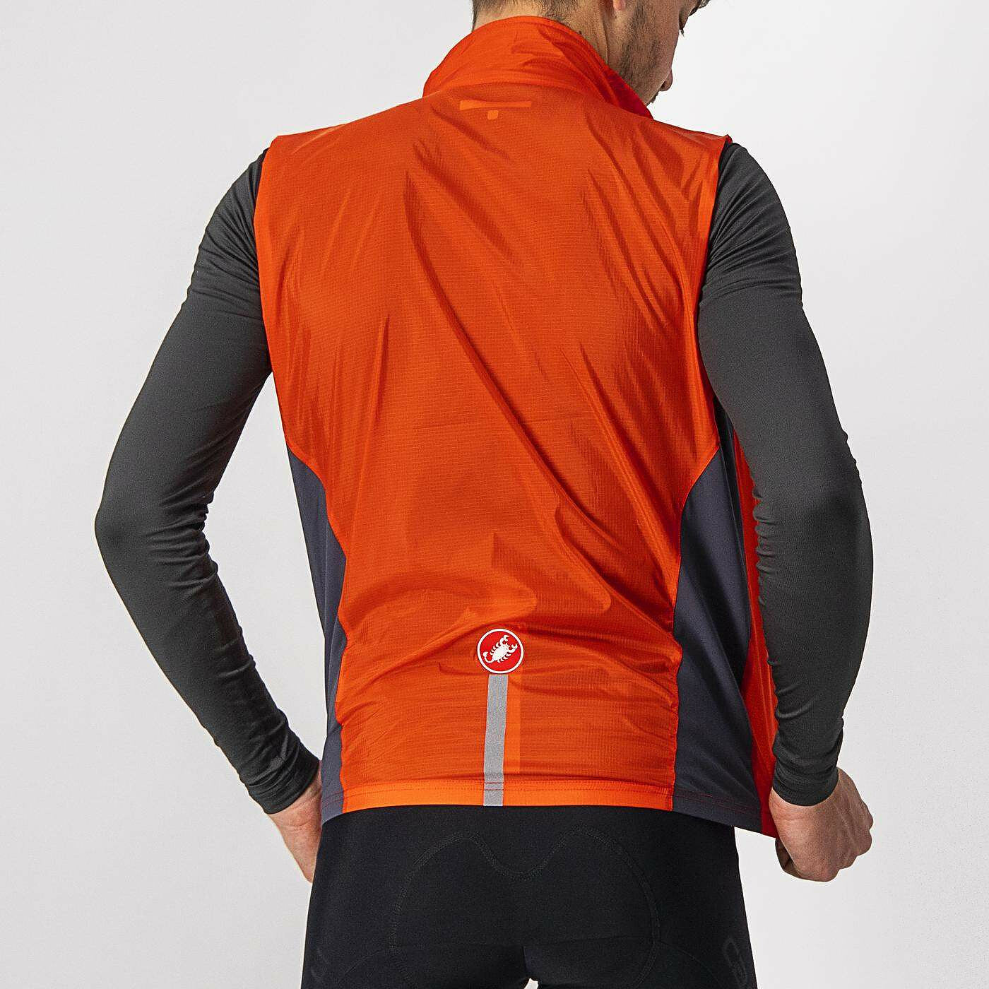 castelli squadra stretch vest yellow fluro