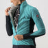 castelli unlimited puffy jacket for woment turquoise