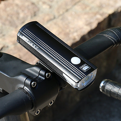 Black bicycle headlight CatEye 'AMPP 1300' 