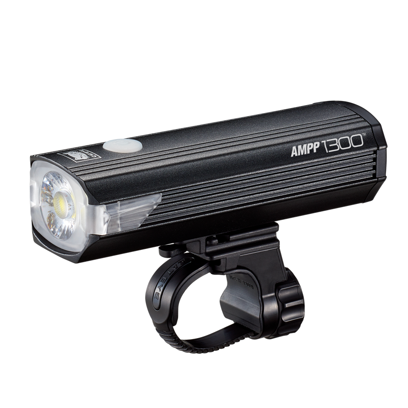 Black bicycle headlight CatEye 'AMPP 1300' 