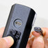 Black bicycle headlight CatEye 'AMPP 1300' rechargeable