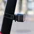 cateye nano 60, small square rear bike light, black square bike light on bike side angle